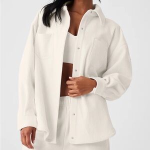 Alo Ribbed Velour Mountain Side Shacket